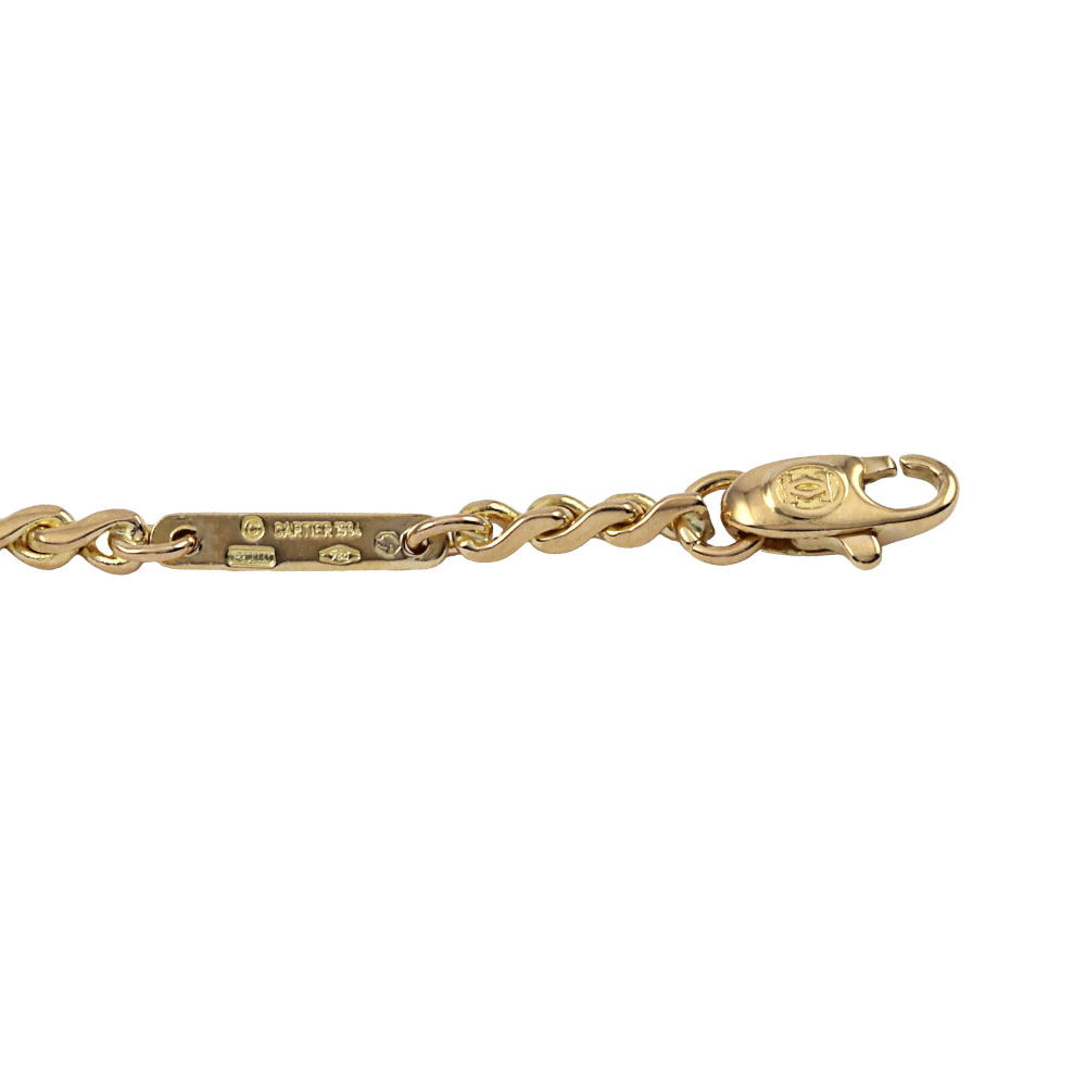 Cartier Twist K18YG Yellow Gold Necklace