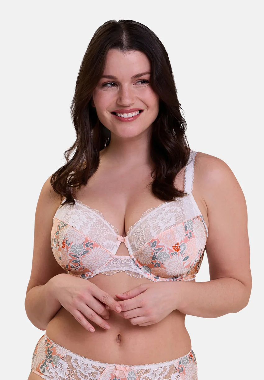 Soutien-gorge emboîtant Aurélie Imprimé Dahlia Clair