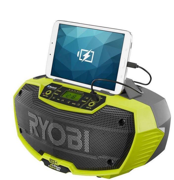 Ryobi One+ P746 18V Radio Dual Power Bluetooth