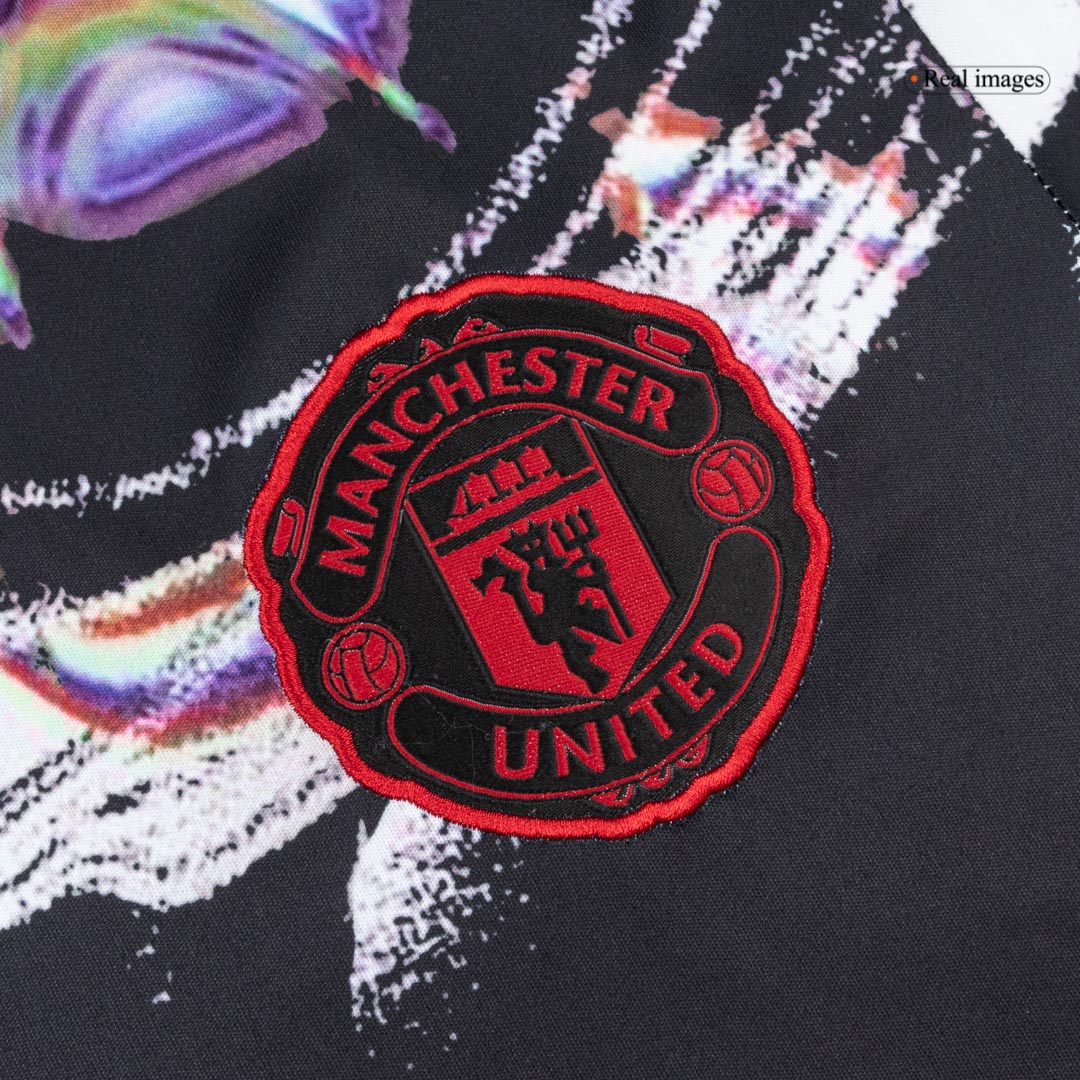 Manchester United Pre-Match Soccer Jersey 2025/26 Black