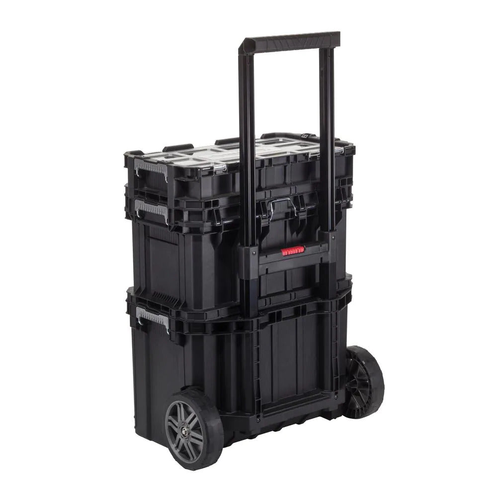 g 22 in Portable Rolling Tool Box on Wheels Cart Part Organizer Storage Bin