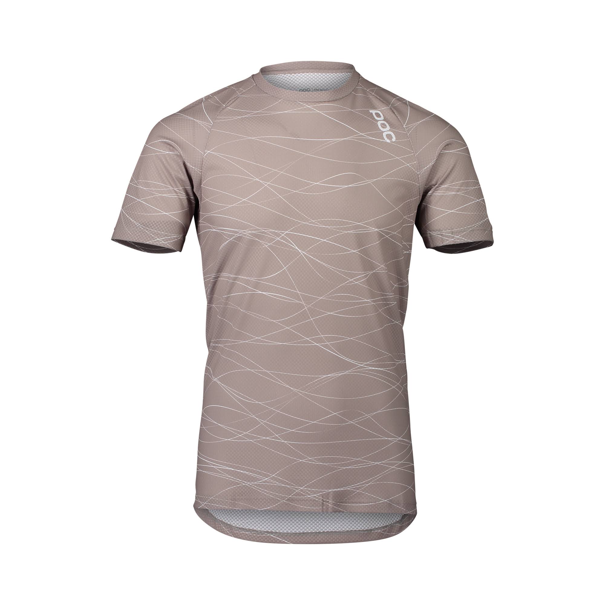 POC MTB Pure Tee, Lines Moonstone Grey / XL