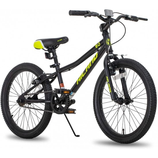 20 inch Kids Mountain Bike for Boys, Girls with Dual Handbrakes, Kick Stand 5 Colors