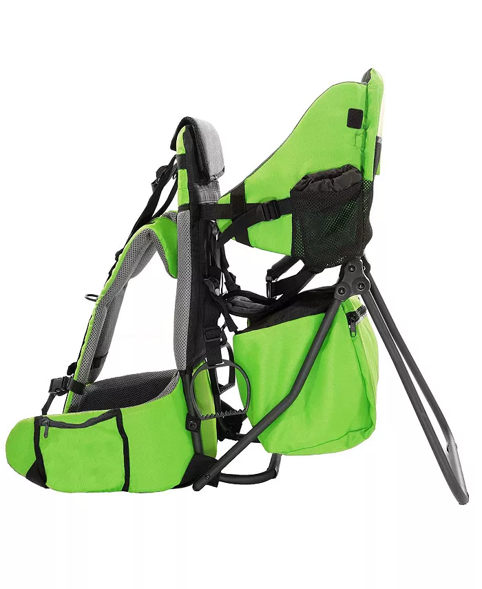 ClevrPlus CC Hiking Child Carrier Baby Backpack Camping for Toddler Kid, Green