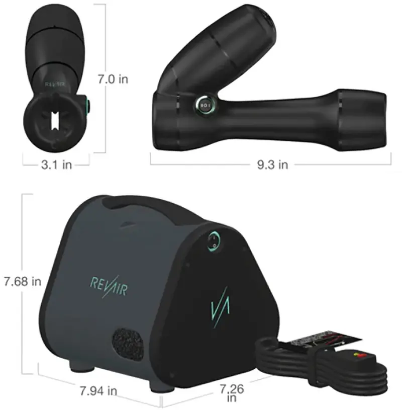 Reverse-Air Hair Dryer with Integrated Clips – Dual-Direction Drying, Sleek Black Design