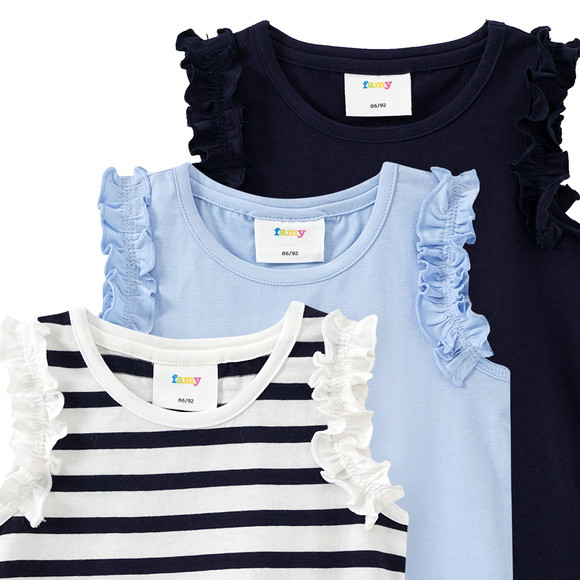 Famy 3 Baby Tops mit Rüschen