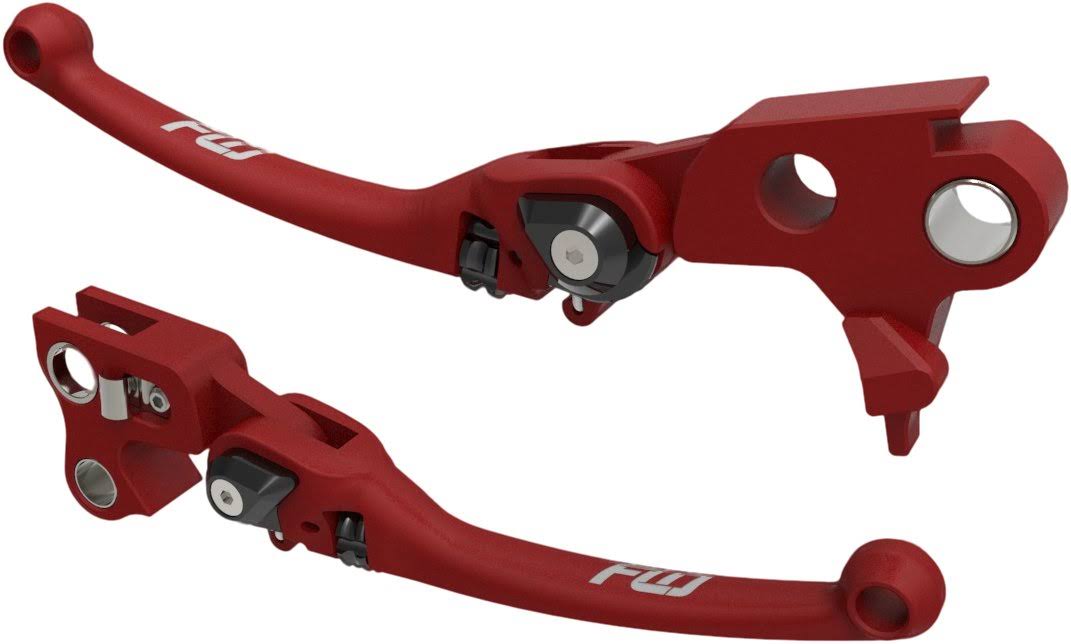 Flo Motorsports - HD-807R - MX Style Lever Set Red FXD 96-17