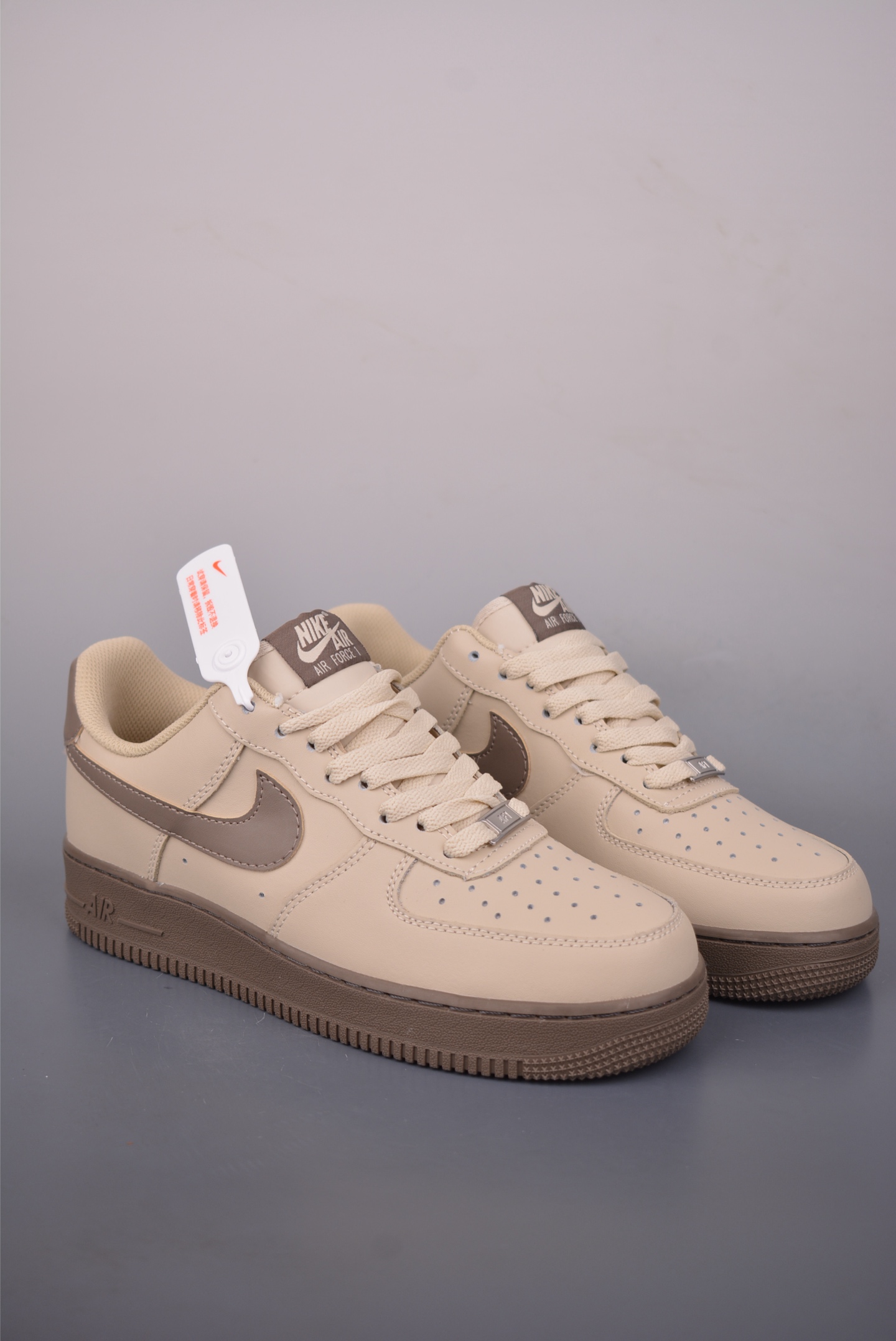 Nike Air Force 1 '07 Low Sanddrift Velvet Brown Sneakers - cnluxepick