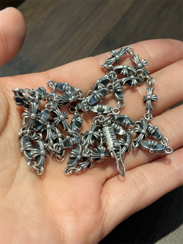 クロムハーツネックレスコピーChrome Hearts通販 60cm 抜群の手触り染め黒仕上げで非常に上質な質感