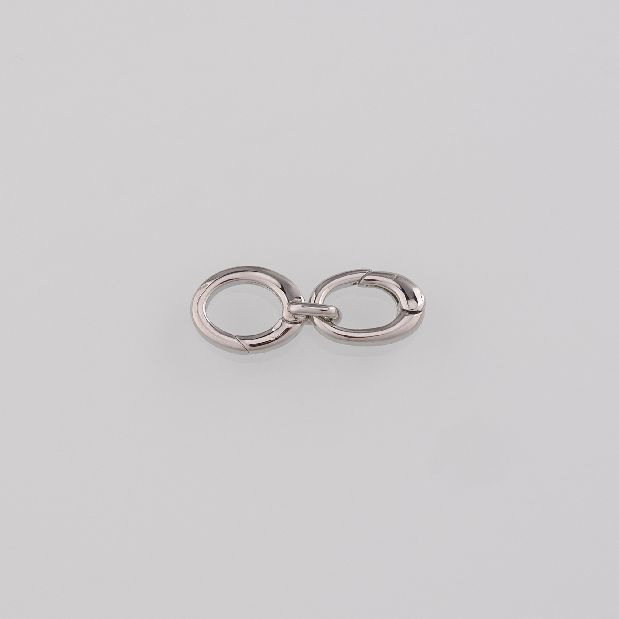 18K Gold Filled Oval Snap Clasp,Dainty Double Opening Clasp for DIY Jewelry Necklace Bracelet