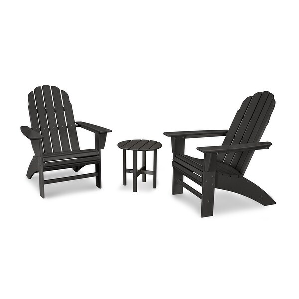 POLYWOOD Vineyard 3Piece Curveback Adirondack Set