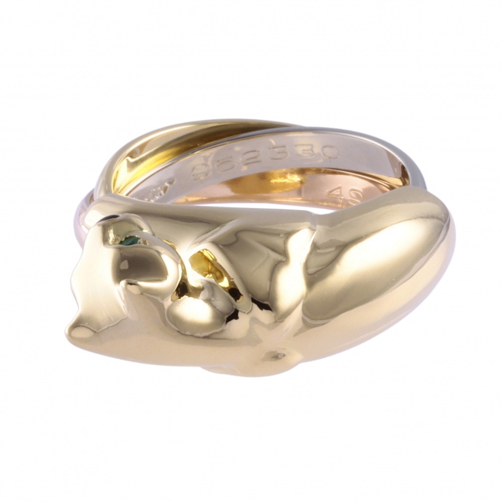 Cartier Panthère Trinity Ring #48 18K Yellow Gold