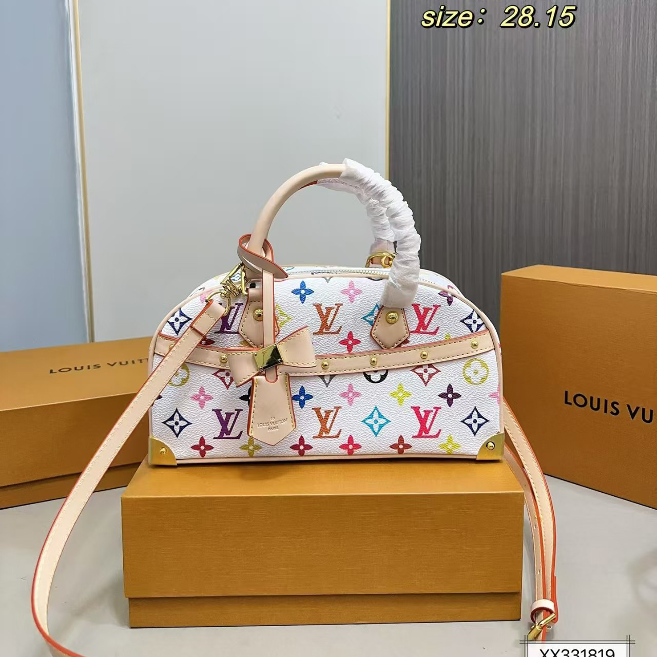 LV Colorful handbag caryall bag - cnluxepick