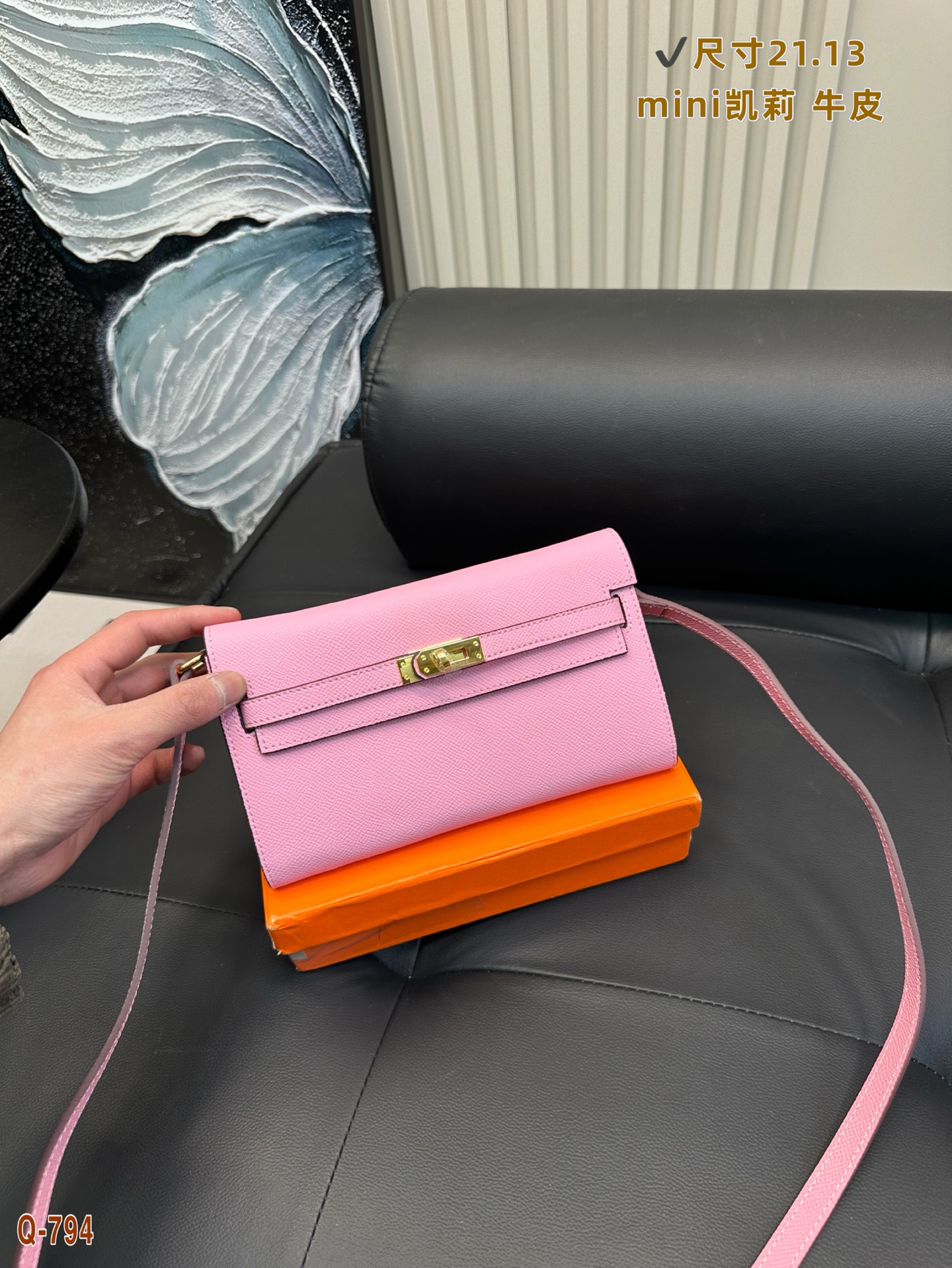 Hermès Kelly leather handbag Fashionable and easy to match armpit bag crossbody bag handbag high cost performance - cnluxepick