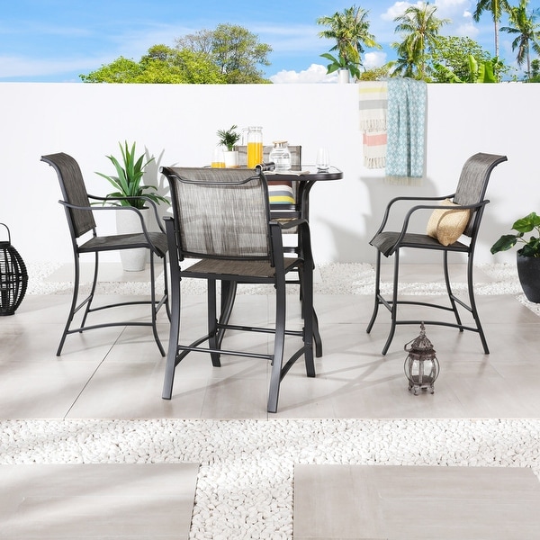 Patio Festival 4Person Bar Height Dining Set