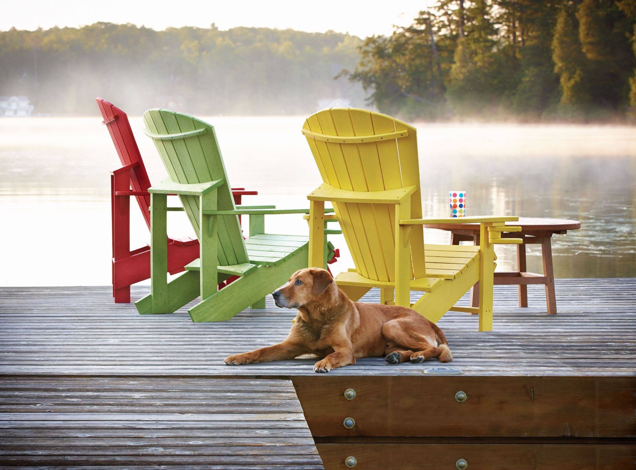 CR Plastic Generations Adirondack Chair in Aqua