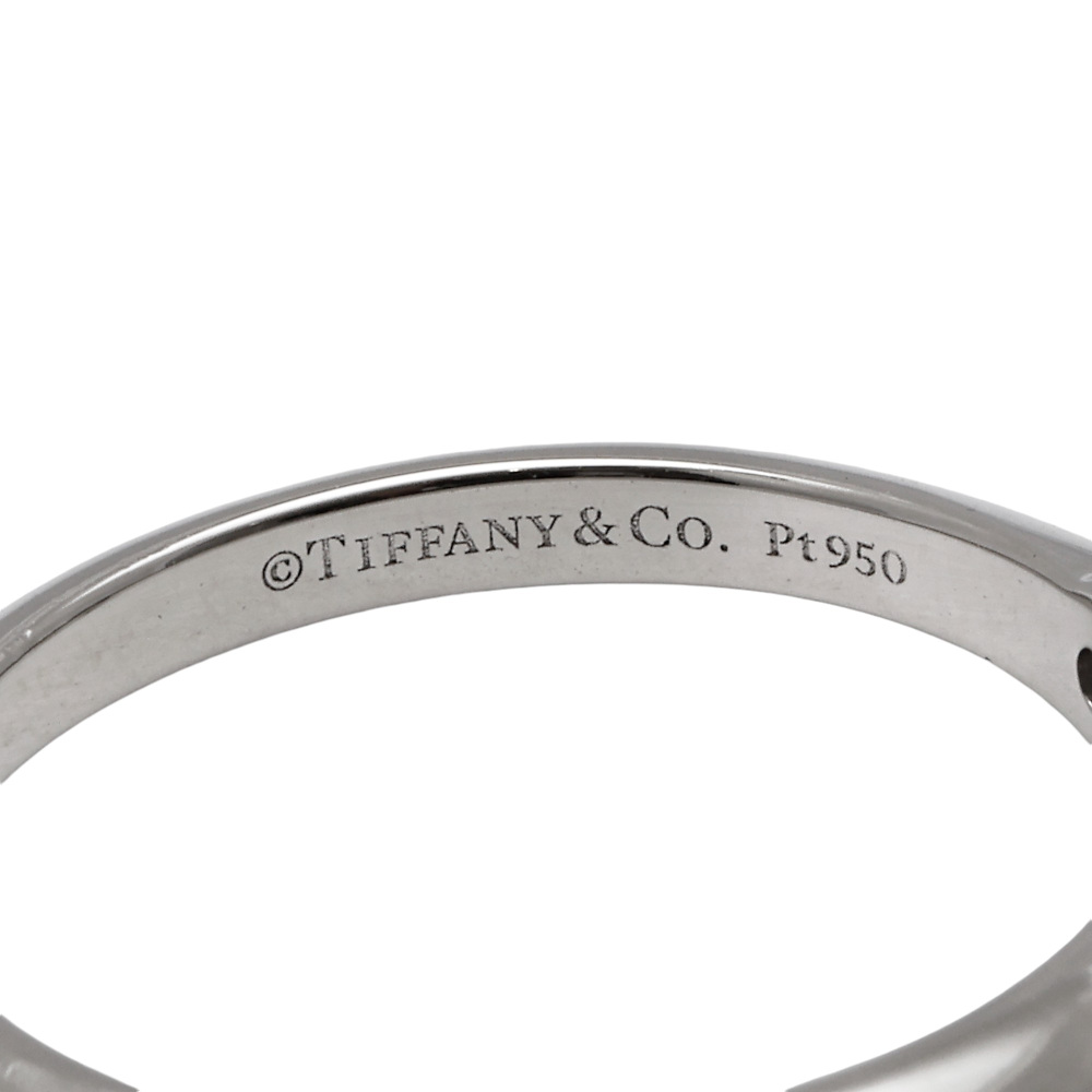 Tiffany & Co. Knife Edge Ring Platinum Diamond