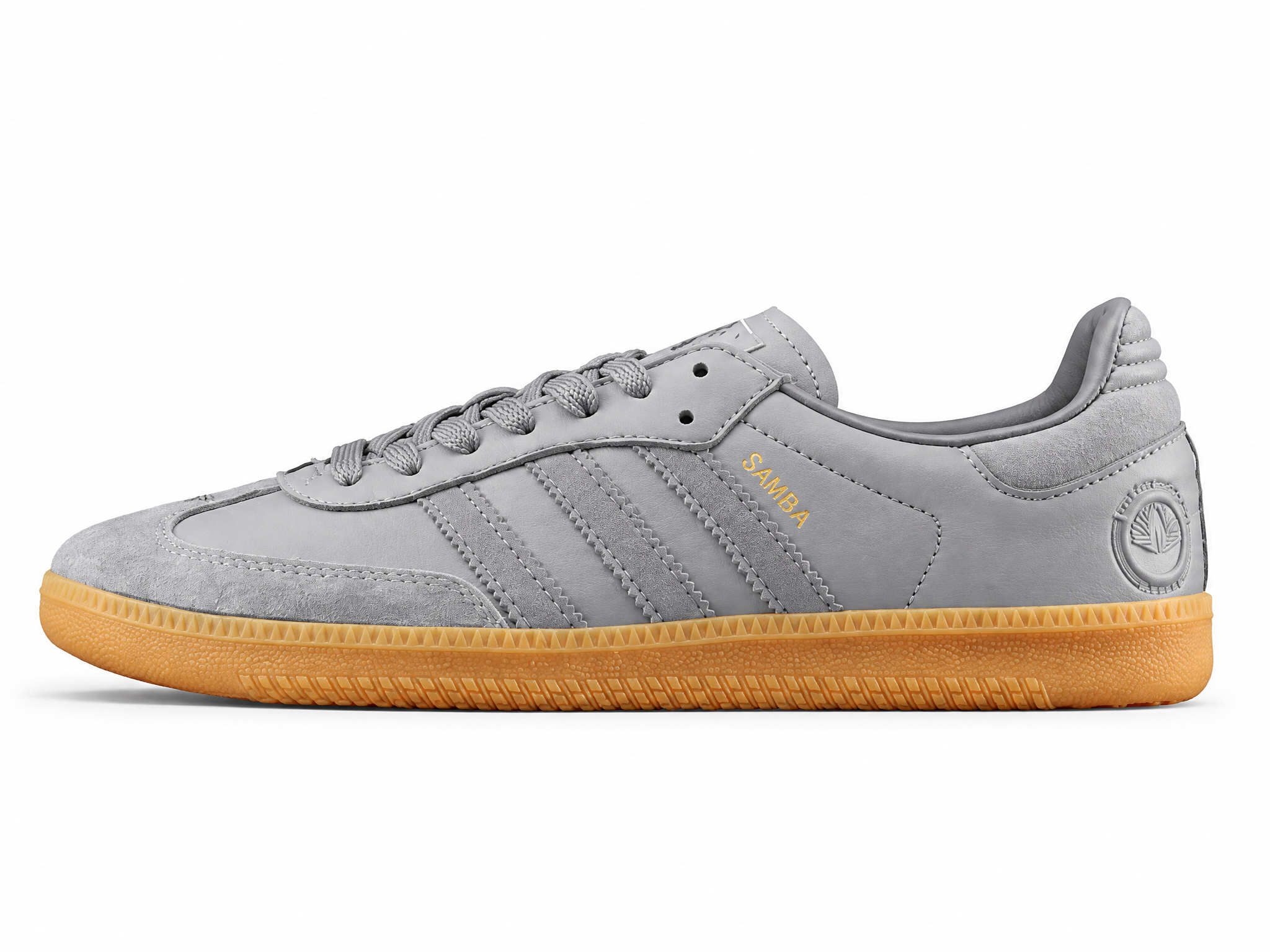 Adidas Samba Vegan Shoes Dark Grey/Brown/White FW2430