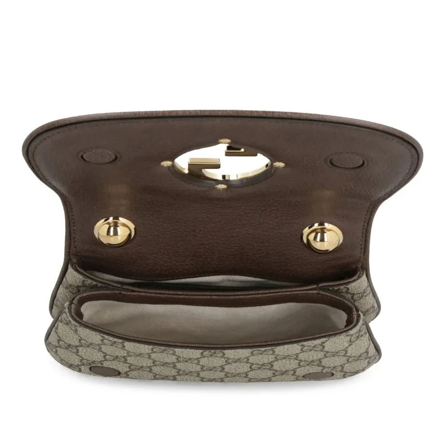 Gucci Blondie Mini GG Supreme Canvas Shoulder Bag – Beige