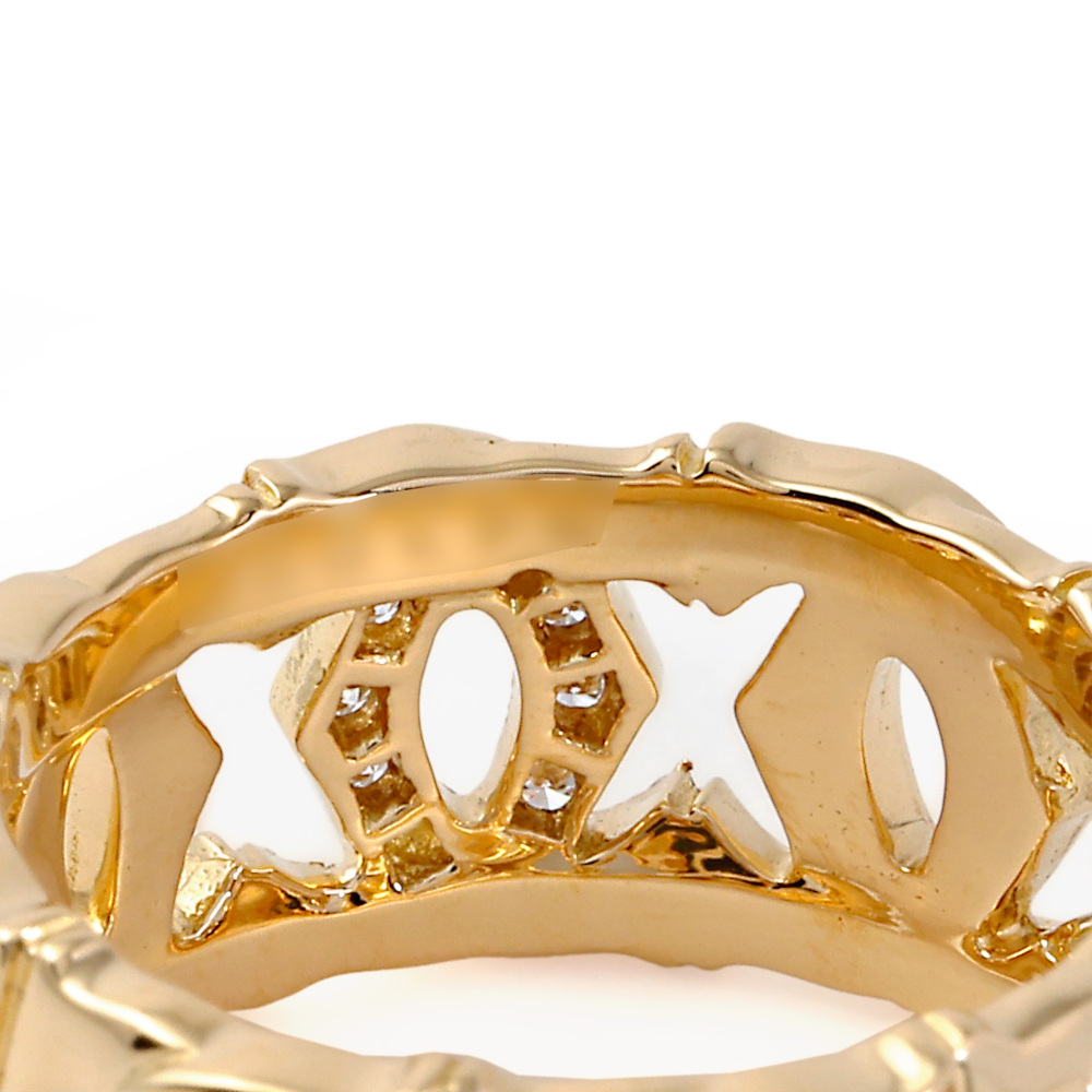 Cartier Entrerace Ring 18K Yellow Gold Diamond