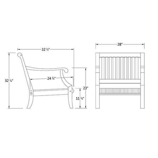 Cambridge Casual Chara 5piece Teak Patio Conversation Set
