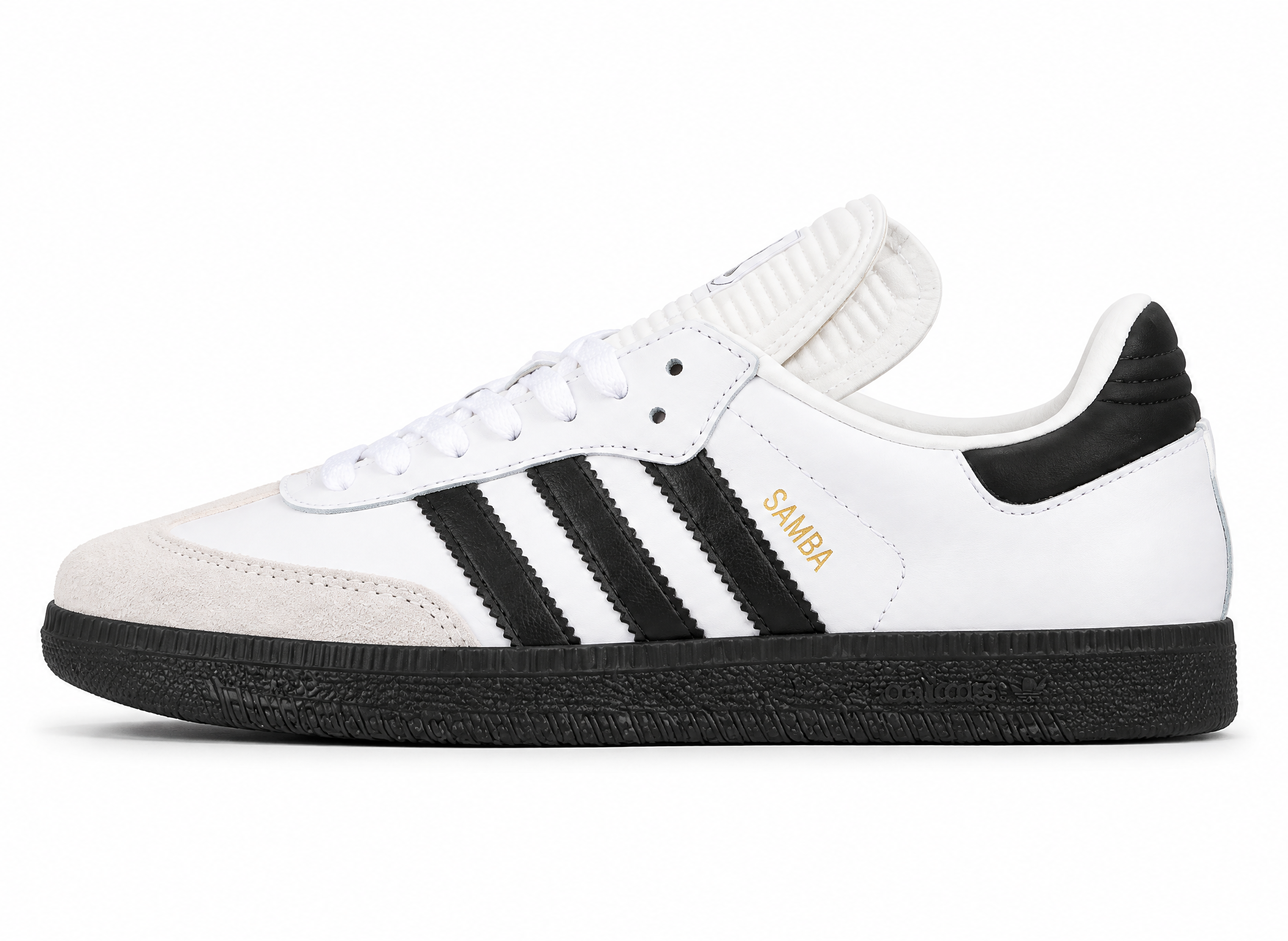 Adidas Samba Classic Shoes Cloud White/Gold/Core Black 772109