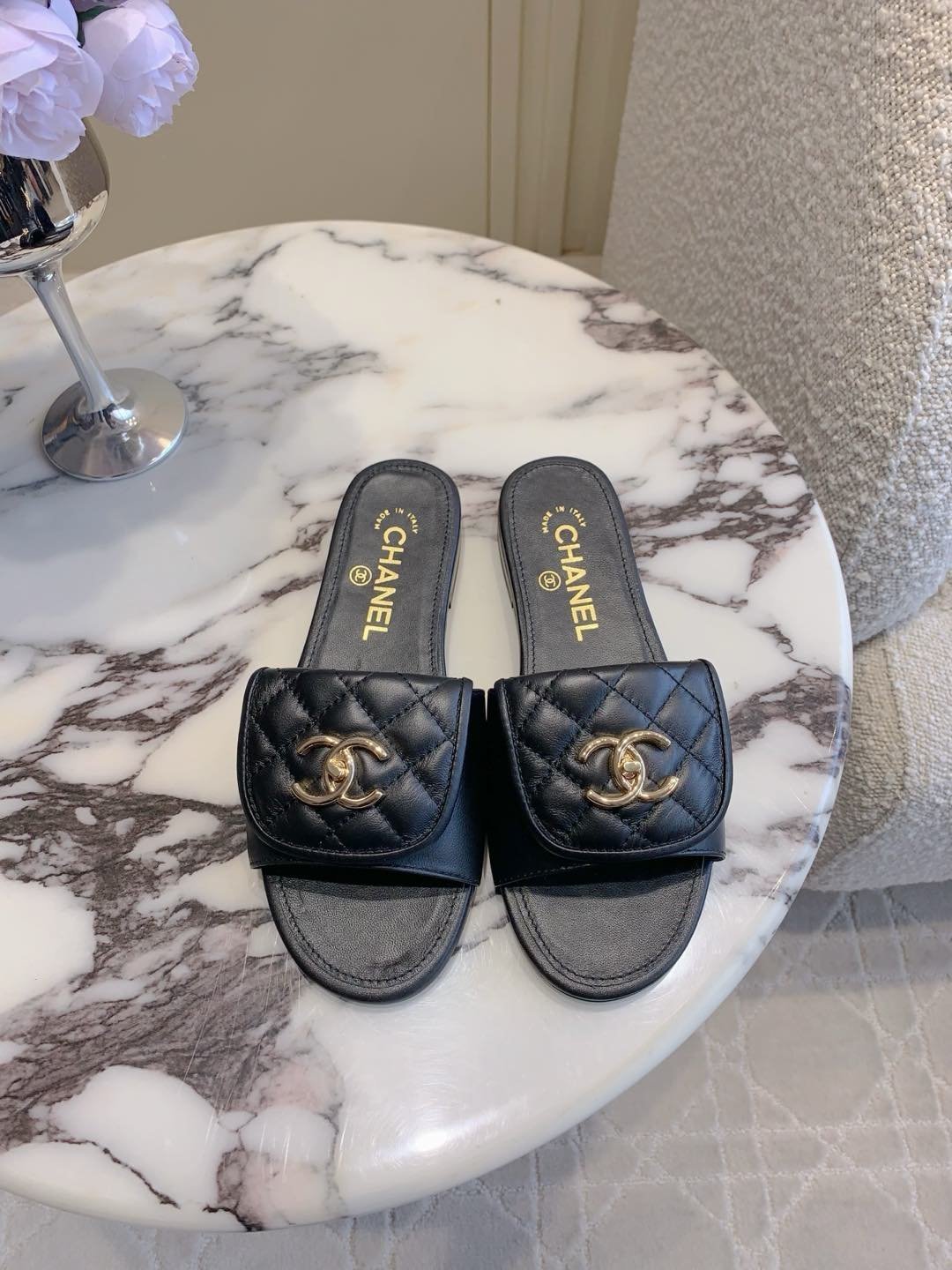 Chanel Slipper Sandals
