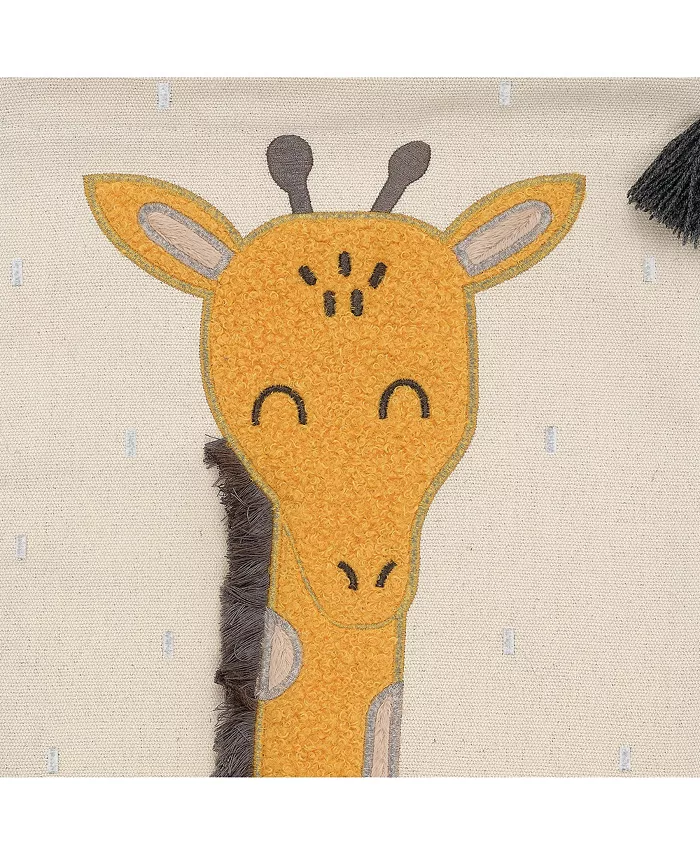 Lambs and Ivy Giraffe Canvas Banner Nursery Wall Art   Wall Hanging - Yellow