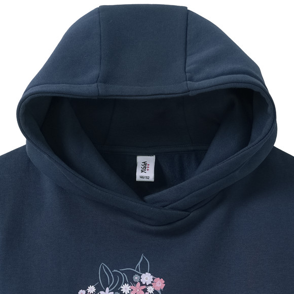 Yigga Mädchen Hoodie mit Pferde-Motiv