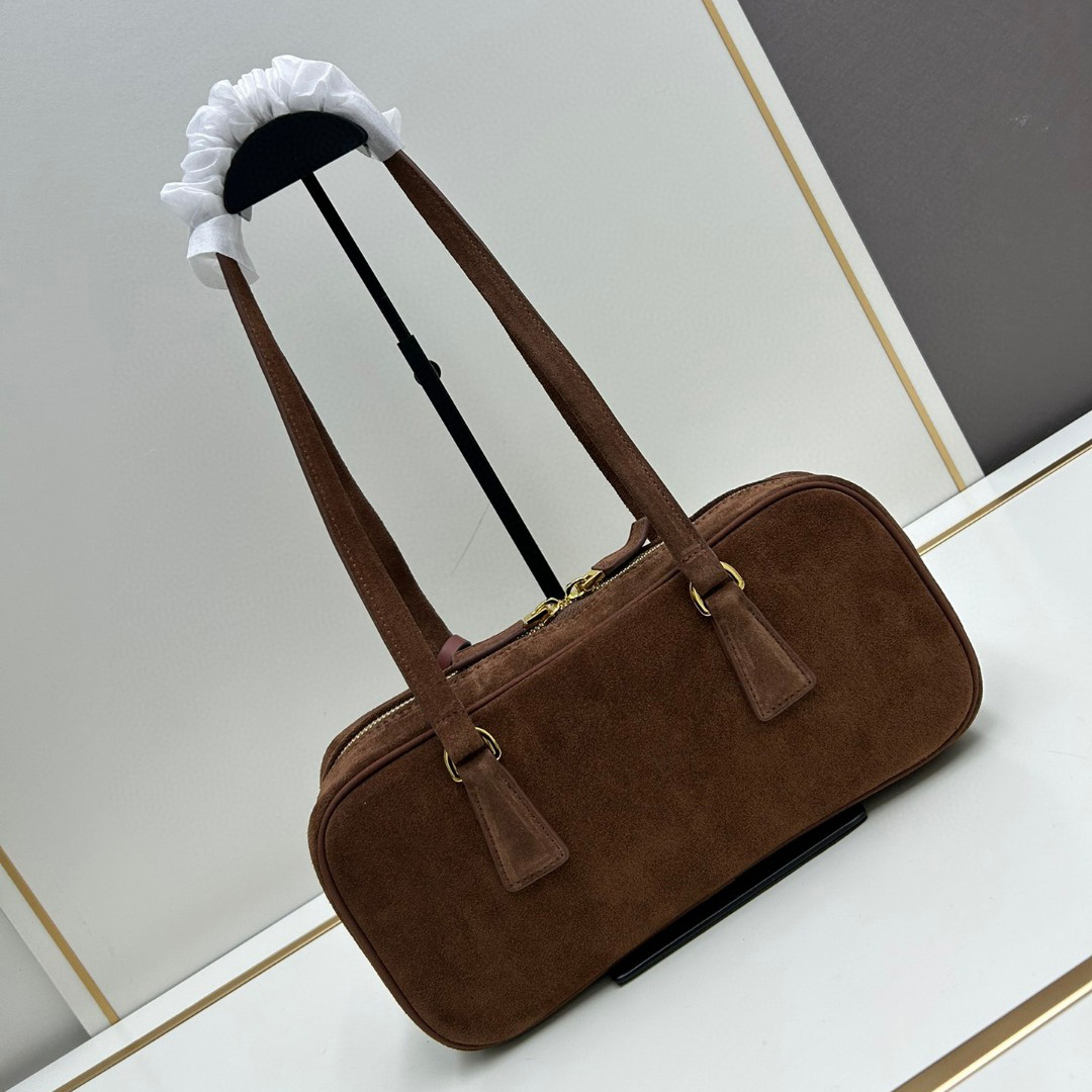 High Quality Suede Bag Real Leather Bag - cnluxepick