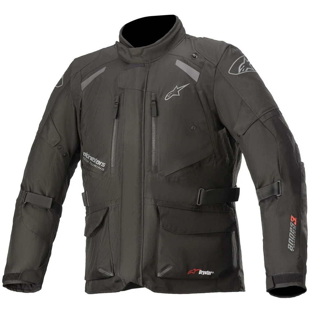Alpinestars Andes V3 Mens Drystar Motorcycle Jacket Black SM