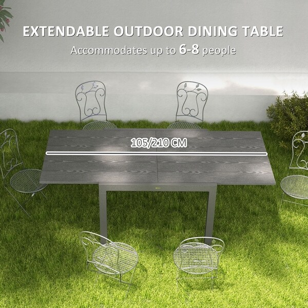 Outsunny Extendable Outdoor Dining Table,41