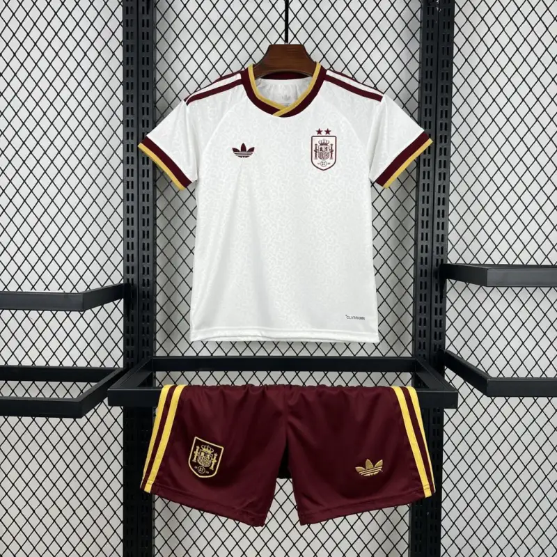 Two Stars Kids 2026 World Cup Spain Away Kit 16-28