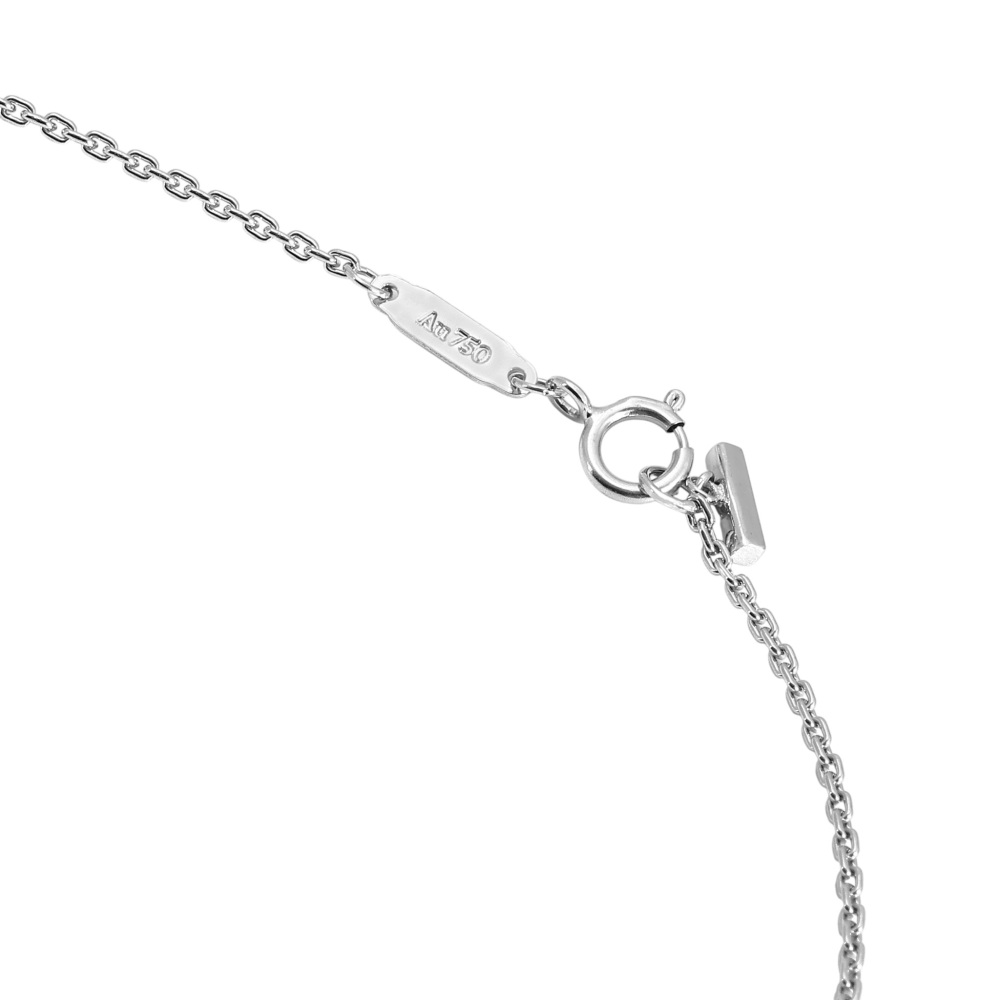 Tiffany & Co. Tiffany T Smile Necklace 18K White Gold Diamond 74957293