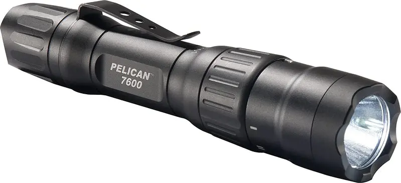 Rechargeable 7600-Lumen Tactical Flashlight – High-Power LED with Multiple Modes (Black)