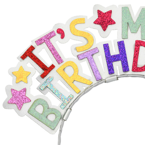 Topolino Haarreif Birthday mit Glitzer