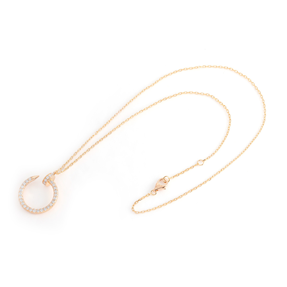 Cartier Juste un Clou Necklace 18K Rose Gold Diamond B3047000