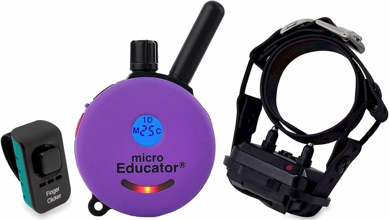 Humane Dog Training Collar with Remote, Features 100 Levels of Safe Stimulation, Tapping Sensation, Night Light, Waterproof, Rechargeable, 1 Mile 1 Dog, Black
