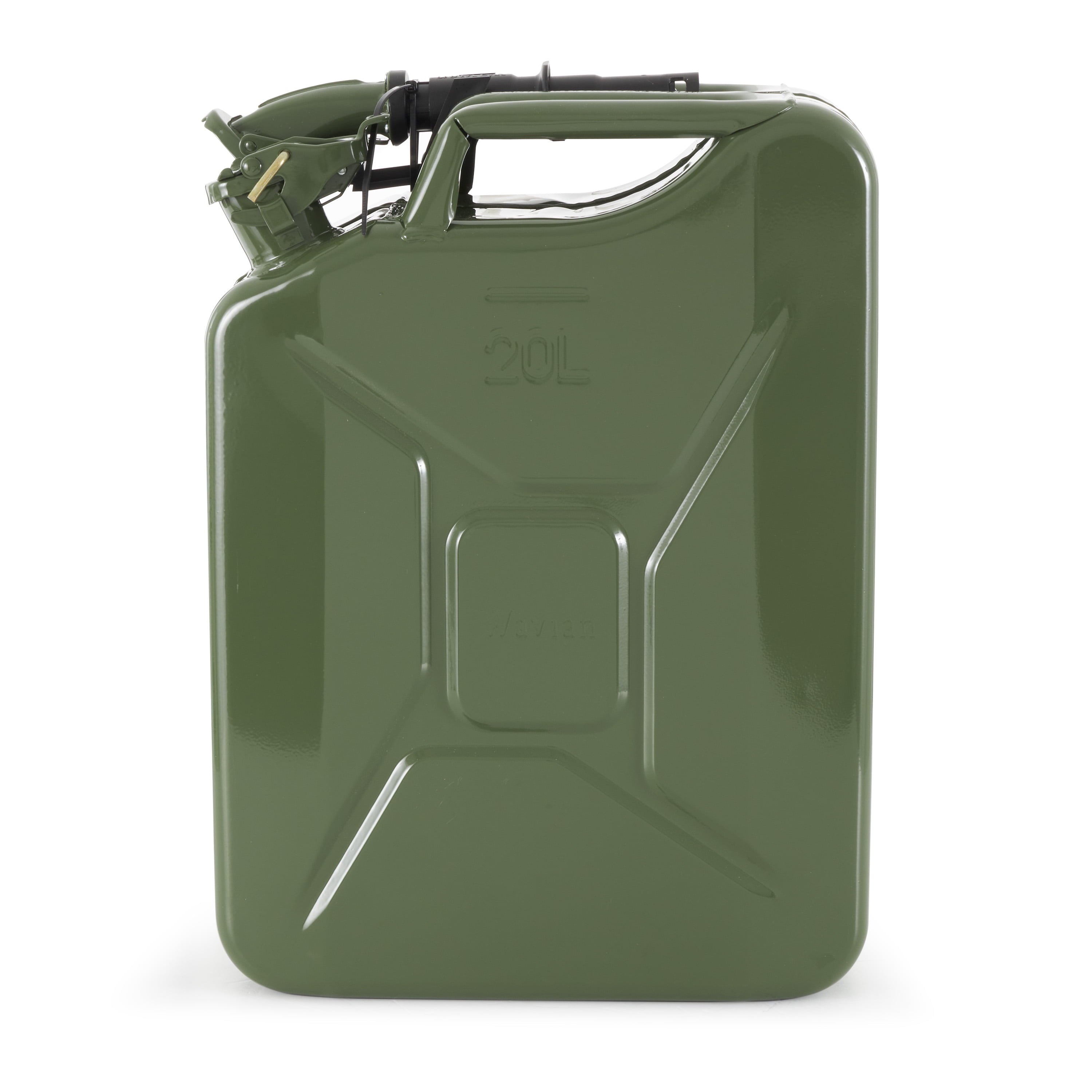 Wavian 3008 5.3 Gallon 20 Liter Authentic CARB Jerry Can with Spout, Green