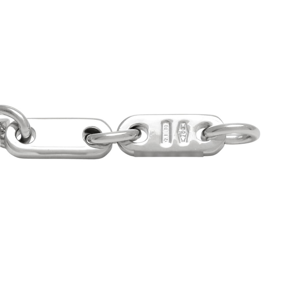 Cartier Figaro Necklace 18K White Gold Diamond