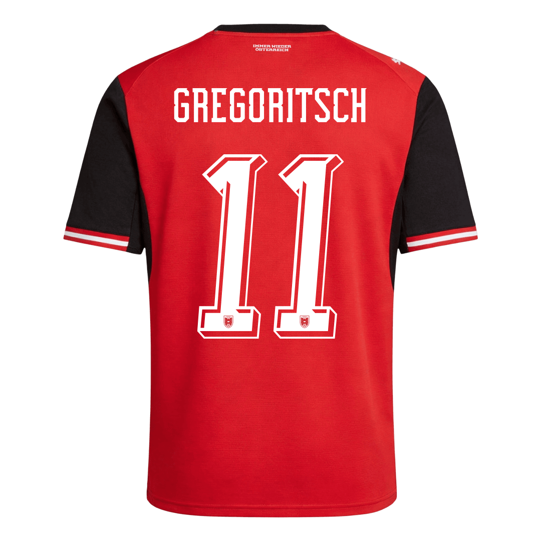 GREGORITSCH #11 Austria Home Soccer Jersey World Cup 2026