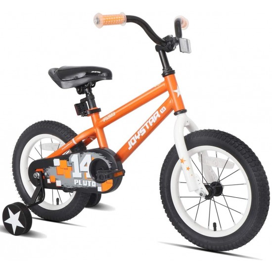 Pluto Kids Bike with Training Wheels for 12 14 16 18 20 inch Bike, Kickstand for 18 20 inch BMX Freestyle Bicycle (Black Blue Red Green Orange Pink Golden)