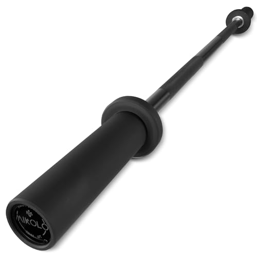 Mikolo 7ft Olympic Barbell, Barbell for Weightlifting and Powerlifting 45lb, Olympic Bar for 1500lbs Capacity, Weight Bar Fit 2” Standard Weights