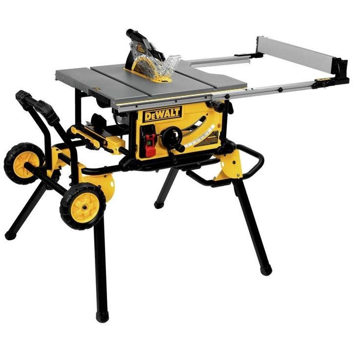 dewalt-10 in. 15 Amp Compact Table Saw with Rolling Stand