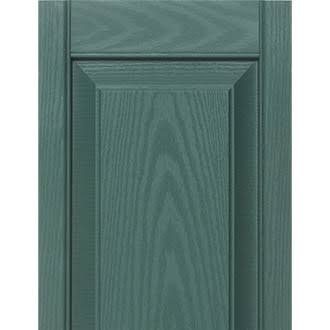 Builders Edge 15W in. Raised Panel Vinyl Shutters Clay