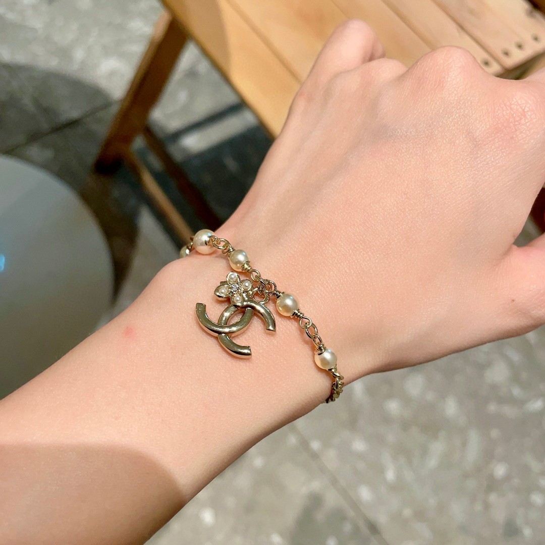 Chanel Pearl Double C Bracelet - cnluxepick