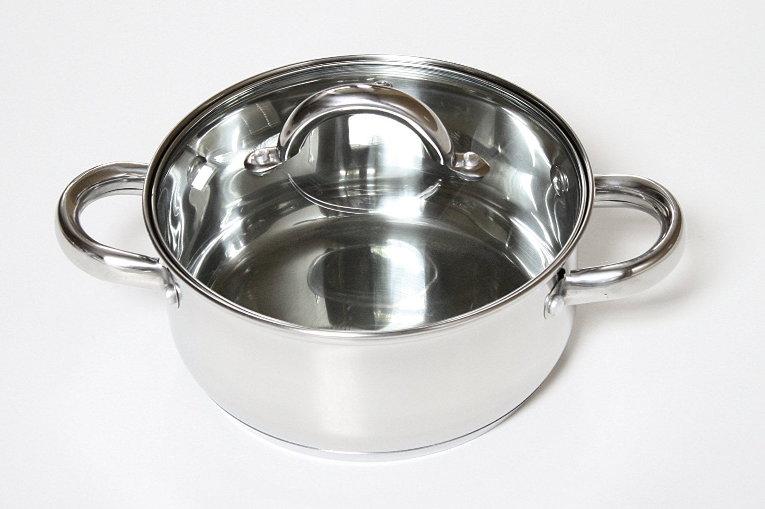 Cook N Home Basic Cookware Sets, 12-Piece, Stainless Steel Silver