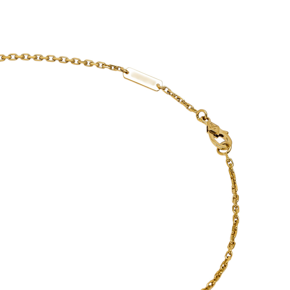 Van Cleef & Arpels Magic Alhambra Necklace 1 Motif 18K Yellow Gold Malachite VCARO3MG00