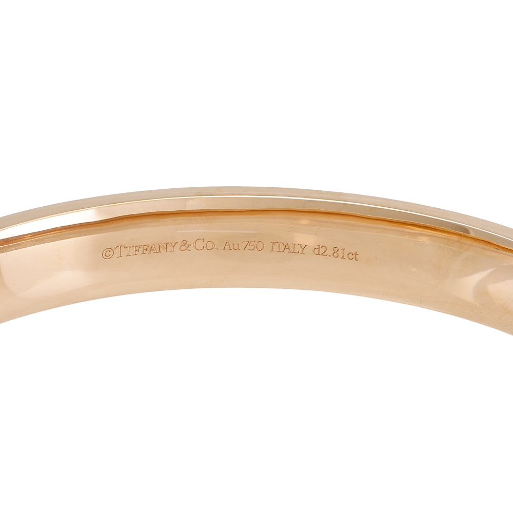 Tiffany & Co. Atlas Bracelet 18K Rose Gold Diamond
