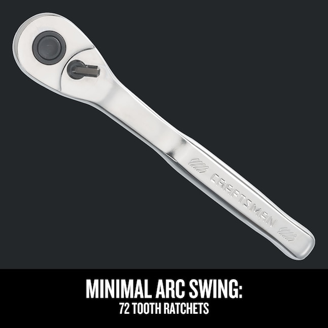 262-Piece Standard (SAE) and Metric Combination Polished Chrome Mechanics Tool Set (1/4-in; 3/8-in; 1/2-in;)
